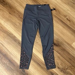 NWT Victoria’s Secret Grey/Leopard Knockout Tights